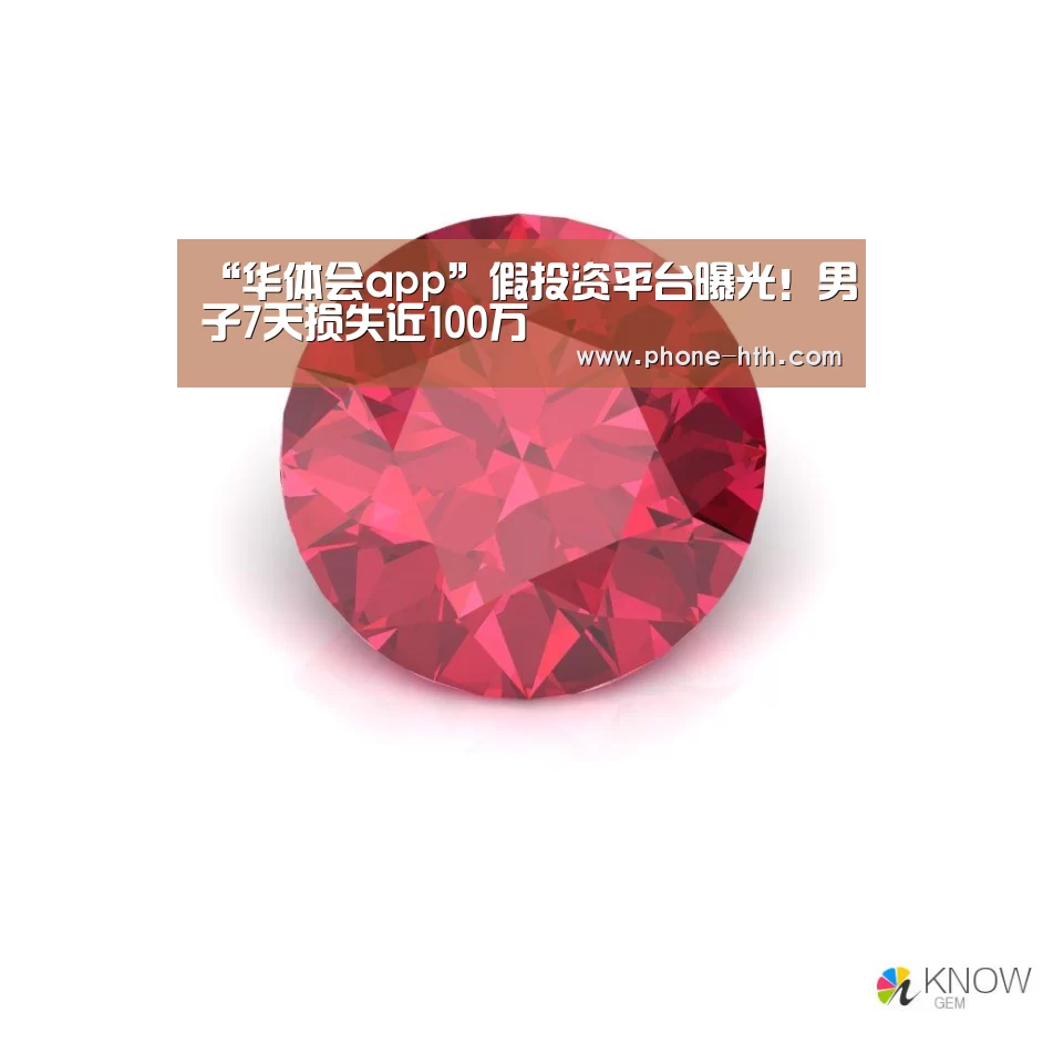 “华体会app”假投资平台曝光!男子7天损失近100万(图3) 华体会